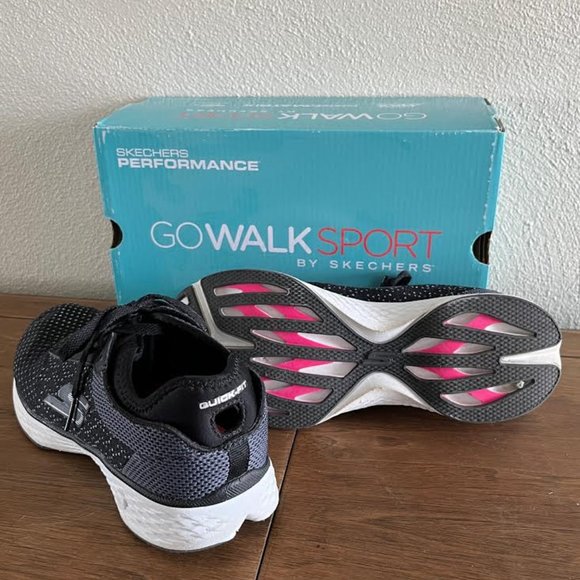 Skechers Performance, size 6.5, black/white - Picture 2 of 4